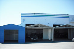 Autobody Shop - Steel Building Classic Carport Enclosed